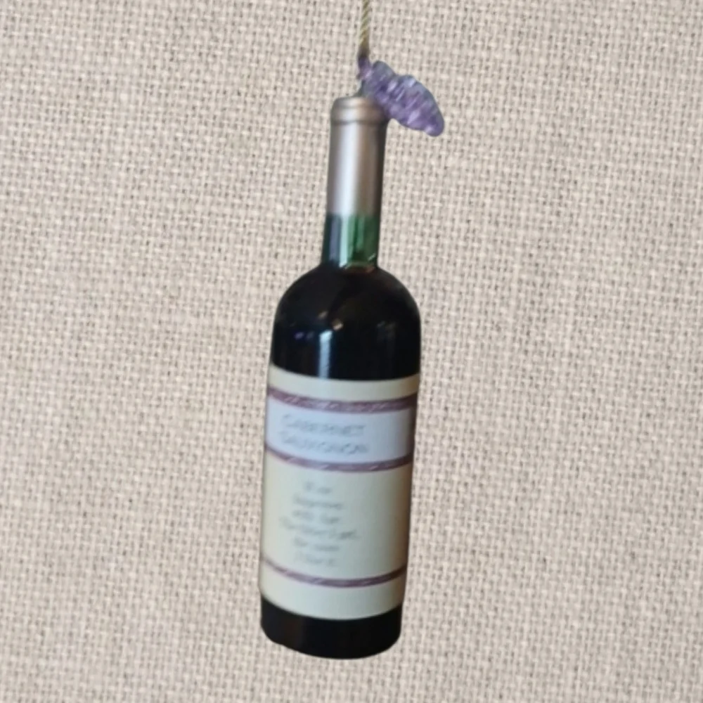 Wine Bottle Decor With Grape